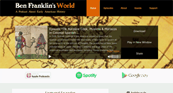 Desktop Screenshot of benfranklinsworld.com